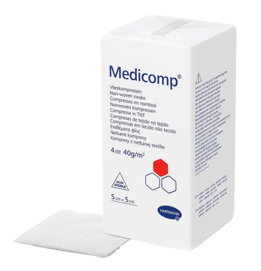 Compresses NON STERILES non tissé 5x5 cm lot de 100 EN VRAC
