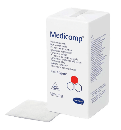 Compresses NON STERILES non tissé 7.5x7.5 cm lot de 100 EN VRAC